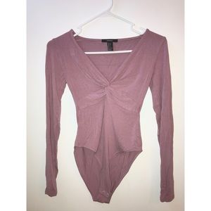Plunging Twist-Front Bodysuit